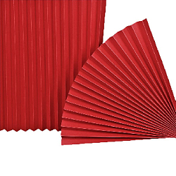 Веер-гармошка 180г/м 60 см, красный